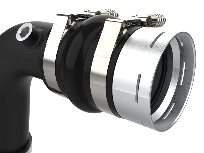 aFe 23-24 Ford F250/F350 Super Duty V8-6.7L BladeRunner 3 In. Aluminum Cold Charge Pipe- BLK.