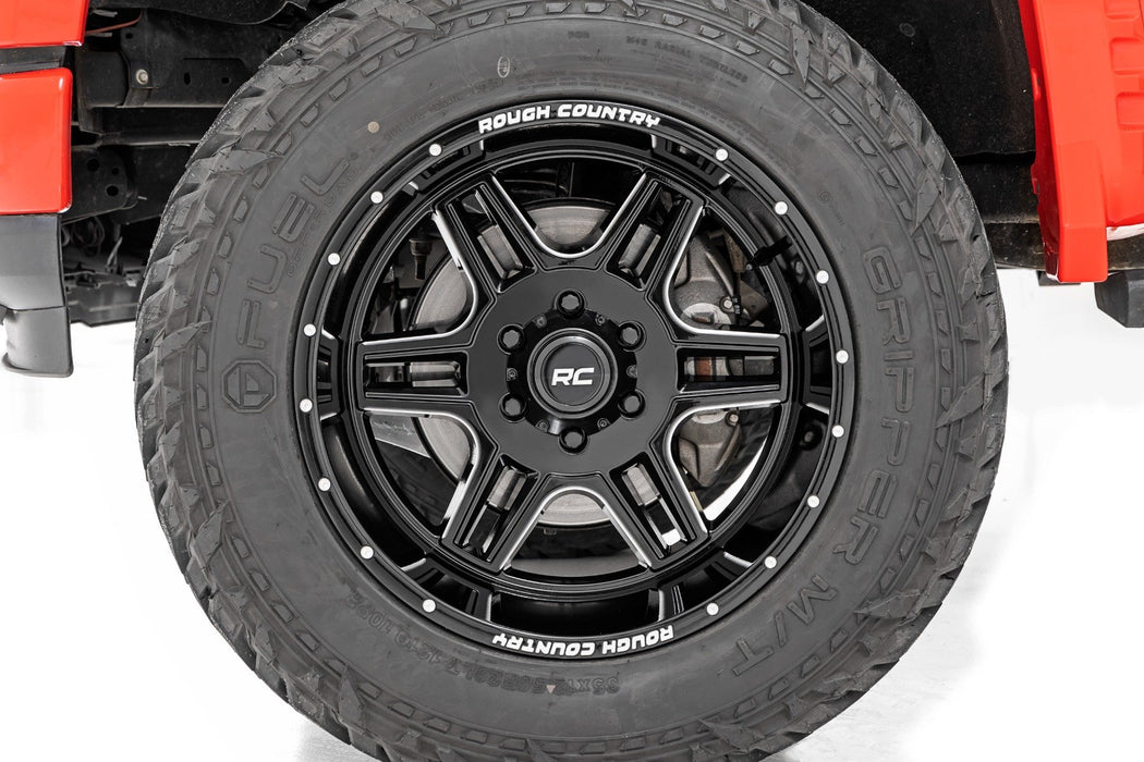 Rough Country 92 Series Wheel | Machined One-Piece | Gloss Black | 20x12 | 8x180 | -44mm