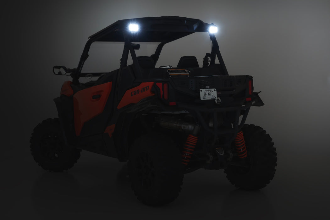 LED Light | Rear Mount | 2" Black Pair | Can-Am Maverick Sport