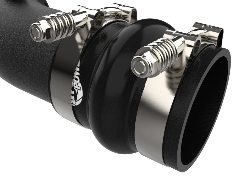 aFe 23-24 Ford F250/F350 Super Duty V8-6.7L BladeRunner 3 In. Aluminum Hot Charge Pipe- BLK.