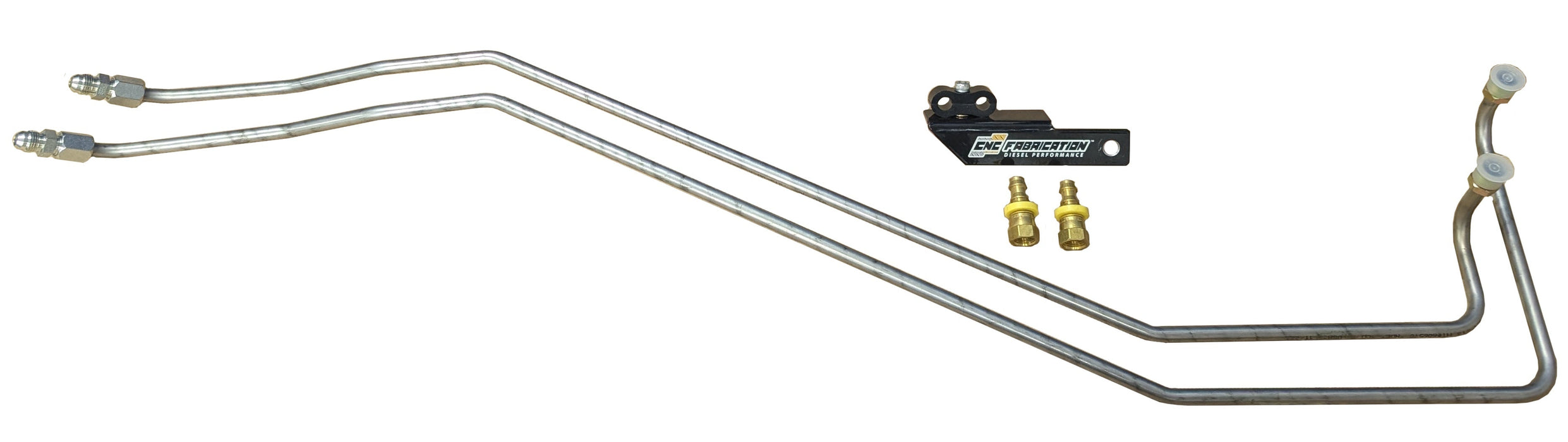 98.5-03 7.3L CNC Fab ZF6 Transmission Cooler Line Kit w/ 3/8" Barbs - 425008