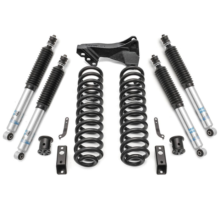 2.5" Coil Spring Front Lift Kit W/Bilstein Shocks Front/Rear - Ford Super Duty Diesel 4WD 2011-2016