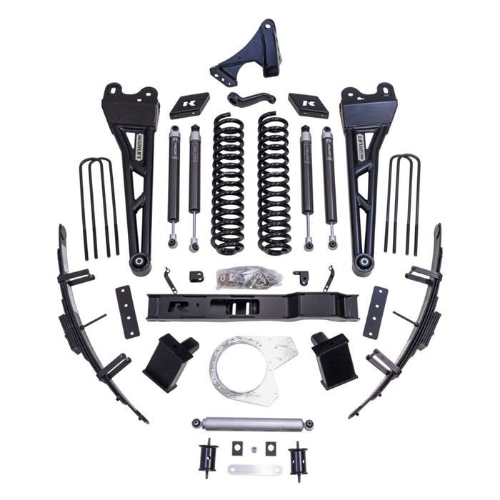 8.5" Lift Kit W/ Falcon Shocks And Radius Arms - Ford Super Duty Diesel F250/F350 4WD 2017-2022