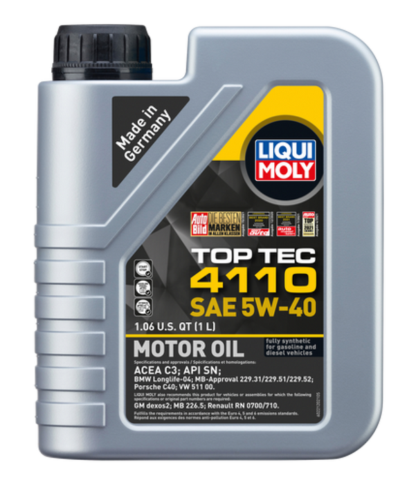 LIQUI MOLY 1L Top Tec 4110 Motor Oil SAE 5W40