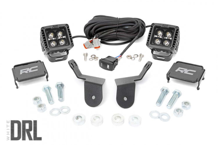 LED Light Kit | Cage Mount | 2" Black Pair | Honda Pioneer