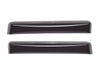 WeatherTech 14+ Chevrolet Silverado Double Cab Rear Side Window Deflectors - Dark Smoke.