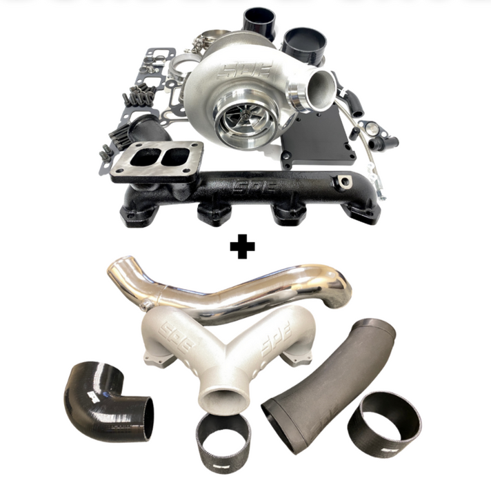 SPE Motorsport Intake Piping Kit & Emperor Turbo System Bundle for 2011-2019 6.7L Powerstroke