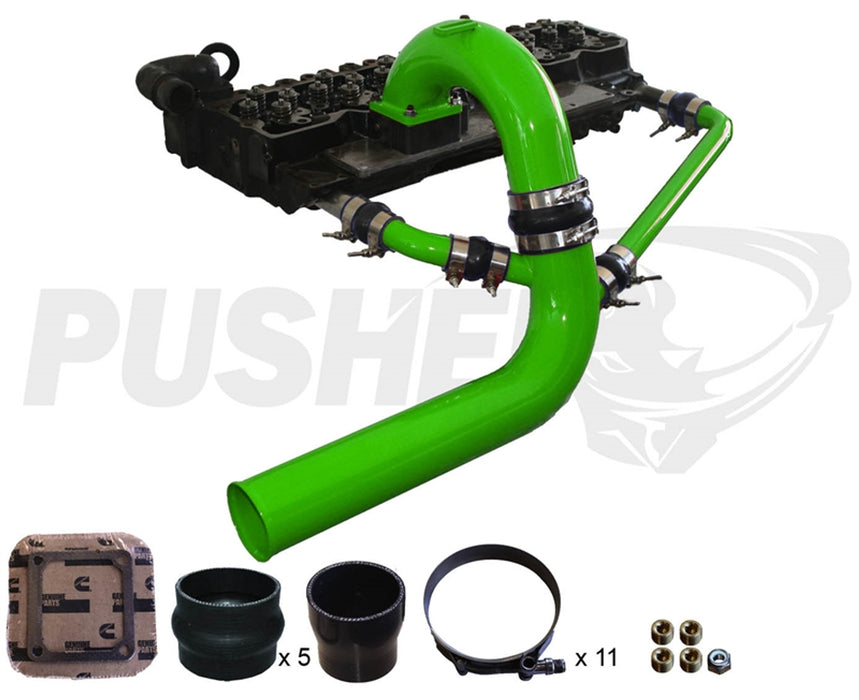 Pusher 3.5" MEGA Intake System with Cross-Air 2003-2007 Dodge Cummins