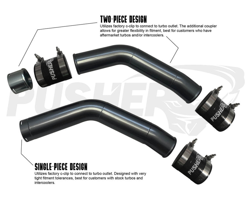 Pusher HD 3" Hot Side Charge Tube for 2015+ Ford F250/350 6.7L Powerstroke