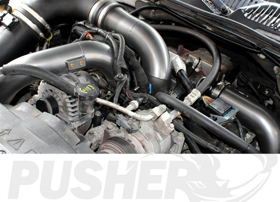 Pusher SuperMax Intake System & Pusher Max 3" Driver-side Charge Tube for 2011-2016 Duramax LML Trucks