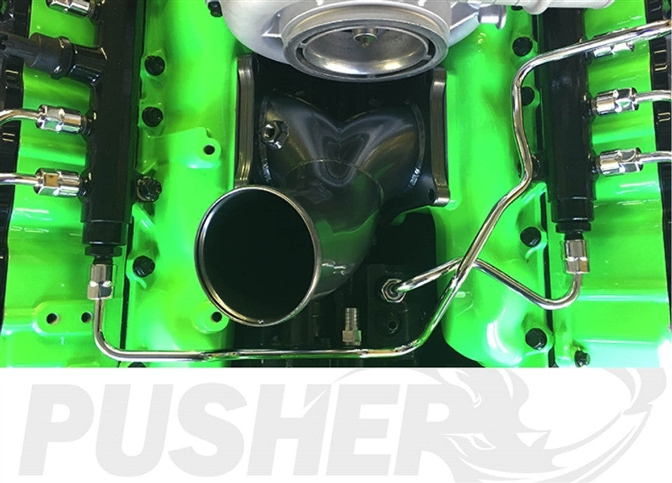 Pusher SuperMax Intake System & Pusher Max 3" Driver-side Charge Tube for 2011-2016 Duramax LML Trucks