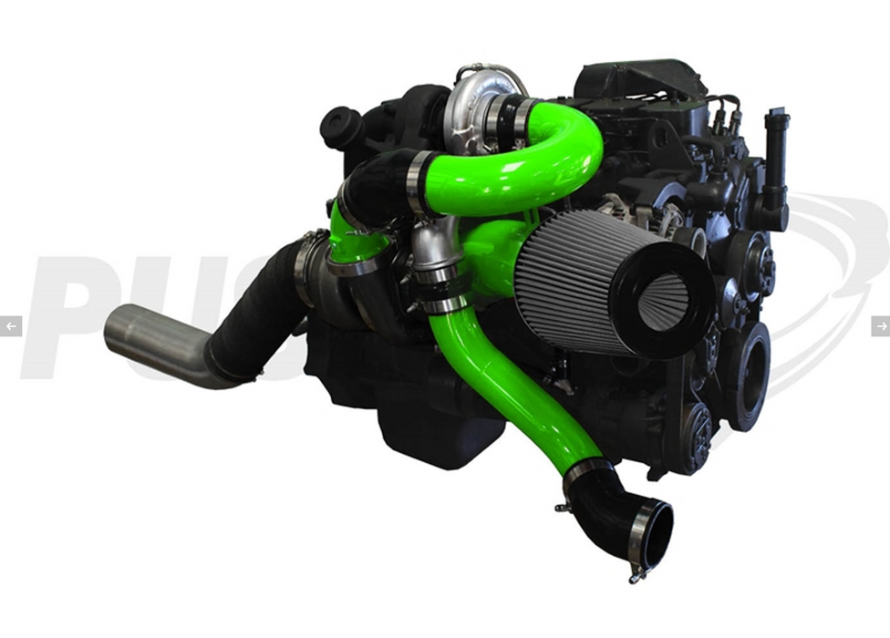 Pusher Low Mount Compound Turbo System for 1998-2002 Dodge Cummins 24v Trucks