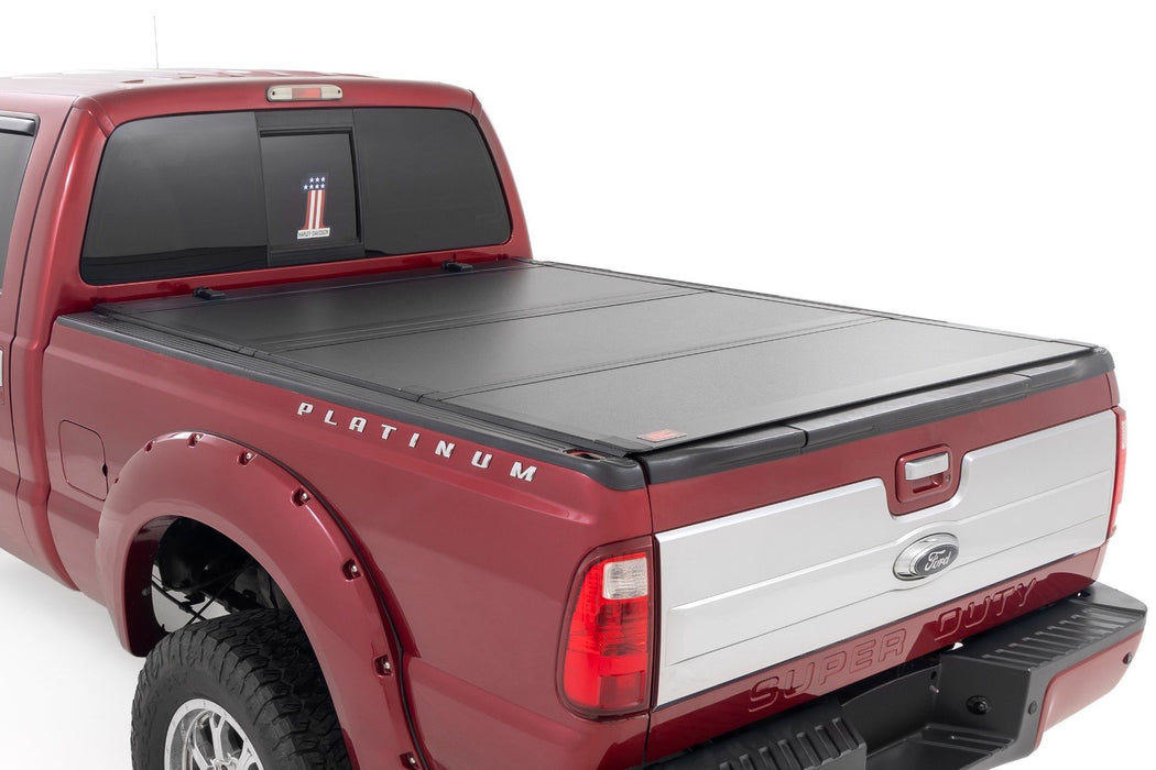 Hard Tri-Fold Flip Up Bed Cover | 6'10" Bed | Ford F-250/F-350 Super Duty (99-16)