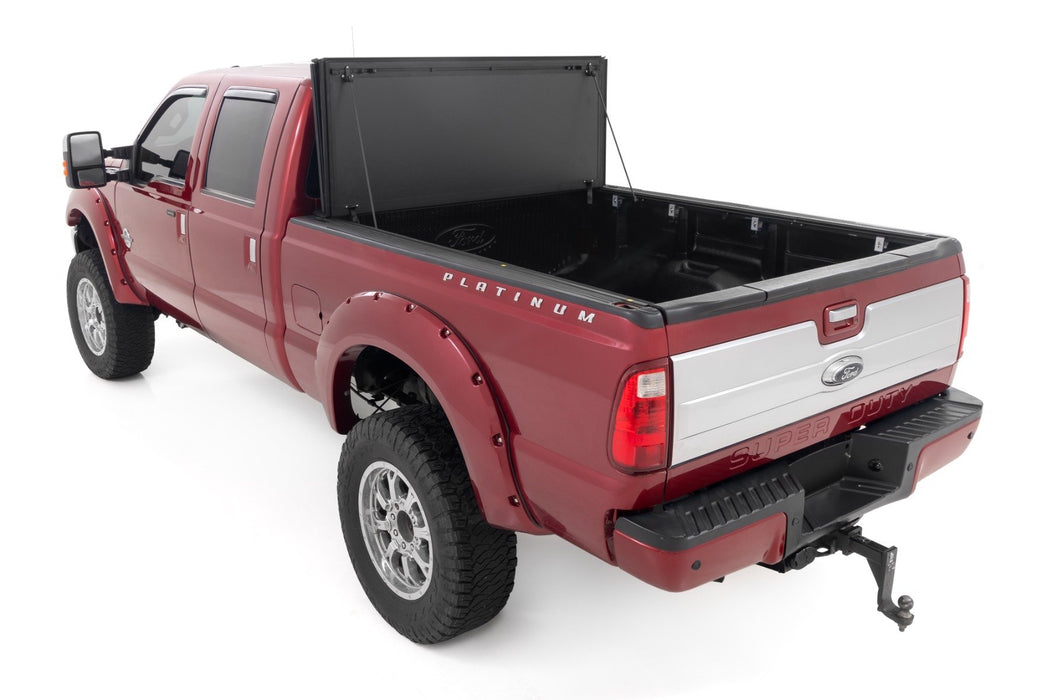 Hard Tri-Fold Flip Up Bed Cover | 6'10" Bed | Ford F-250/F-350 Super Duty (99-16)