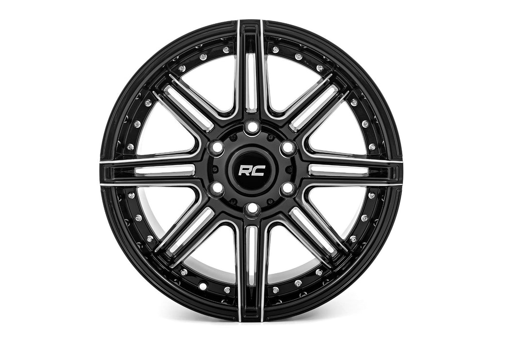 Rough Country 88 Series Wheel | One-Piece | Gloss Black | 22x10 | 8x6.5 | -19mm