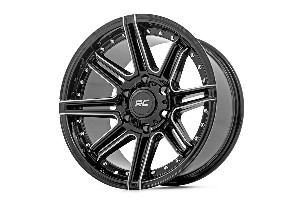 Rough Country 88 Series Wheel | One-Piece | Gloss Black | 22x10 | 8x6.5 | -19mm