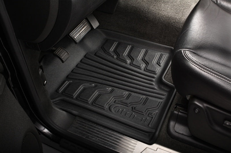 Lund 15-17 Chevy Silverado 2500 Crew Cab Catch-It Floormat Front Floor Liner - Black (2 Pc.).