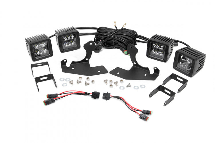 Chevrolet LED Fog Light Kit 11-14 Silverado HD Rough Country