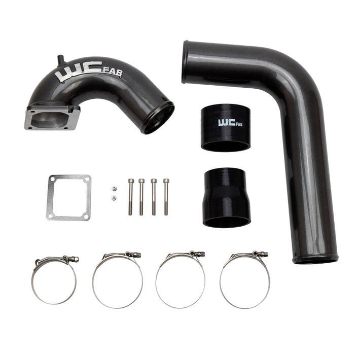 Wehrli 03-07 Cummins 5.9L D/S 3.5in. Intake Horn IC Pipe - Illusion Bluberry