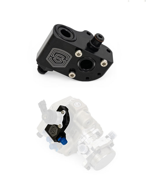 S&S Diesel Motorsport gForce Block - FCA Relocation Block for Drag Race Customers.