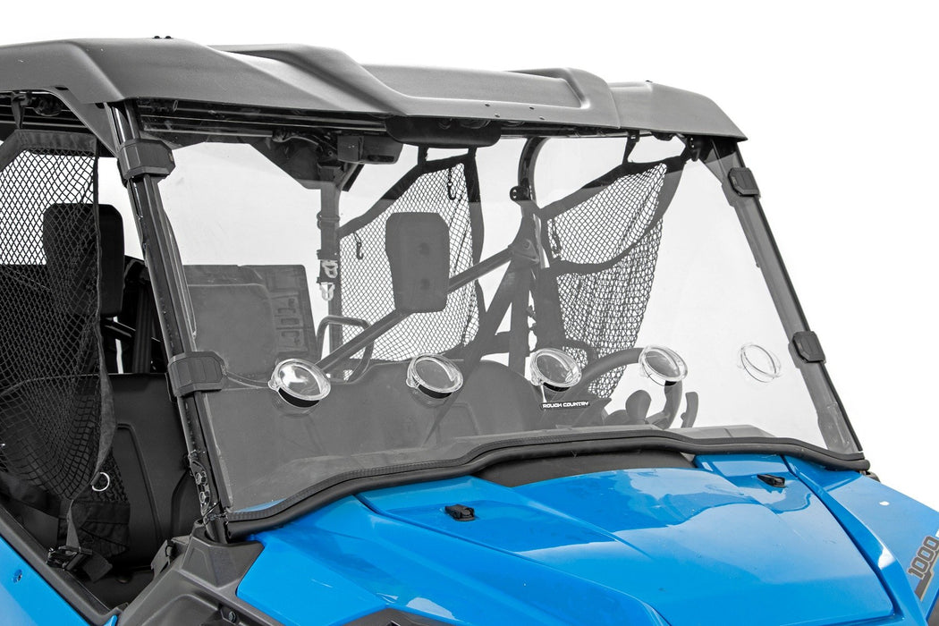 Vented Full Windshield | Scratch Resistant | Honda Pioneer 1000