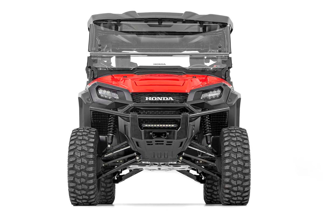 LED Light | Bumper Mount | 10" Black Slimline | Honda Pioneer 1000/Pioneer 1000-5