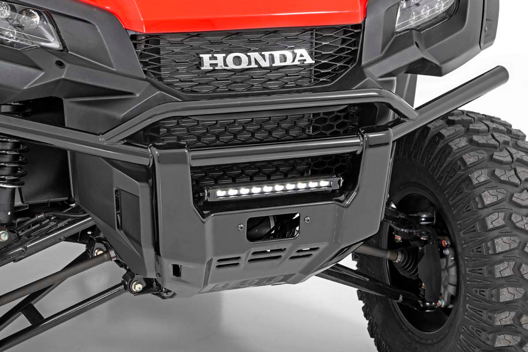 LED Light | Bumper Mount | 10" Black Slimline | Honda Pioneer 1000/Pioneer 1000-5