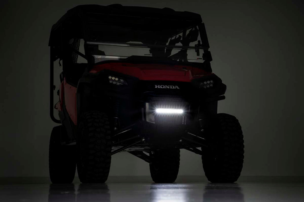 LED Light | Bumper Mount | 10" Black Slimline | Honda Pioneer 1000/Pioneer 1000-5