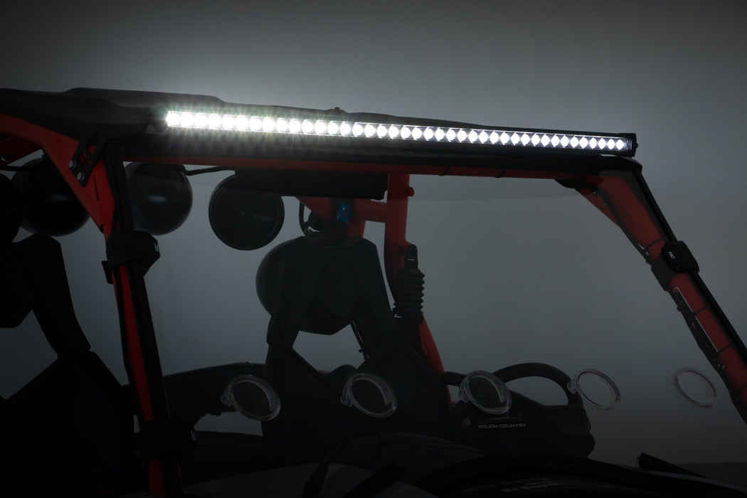 LED Light | Front Mount | 40" Black Single Row | Can-Am Commander 1000/Maverick