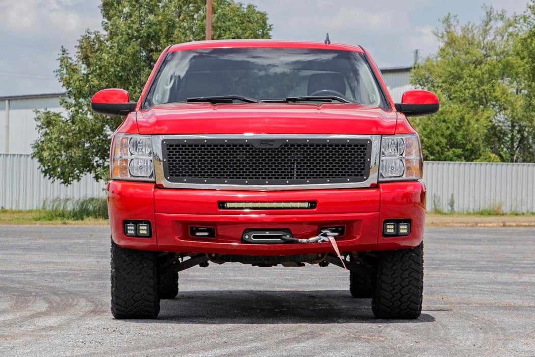 LED Light Kit | Fog Mount | Dual 2" Black Pairs | Chevy Silverado 1500/2500HD/3500HD 2WD/4WD