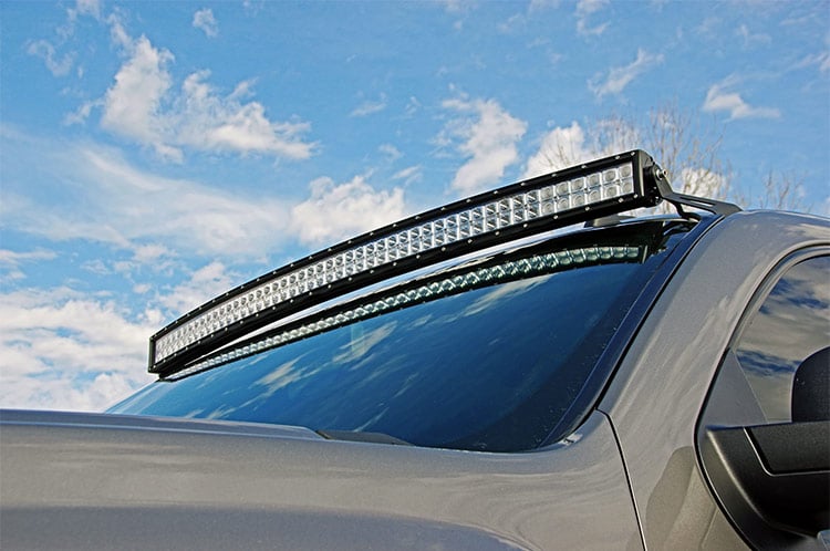 LED Light Mount | Upper Windshield | 50" Curved | Chevy/GMC 1500/1500 SUV/2500HD/3500HD (07-14)