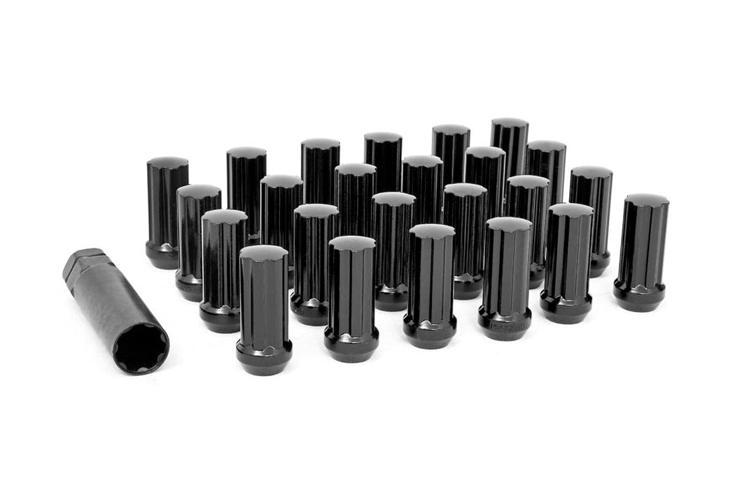 M14 x 2.0 Lug Nut Set of 24 | Black