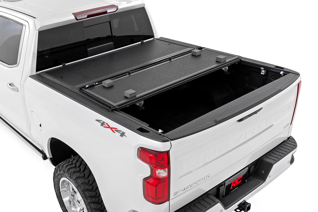 Hard Low Profile Bed Cover | 6'7" Bed | Rail Cap | Chevy/GMC 1500/2500HD/3500HD (14-19 & Classic)