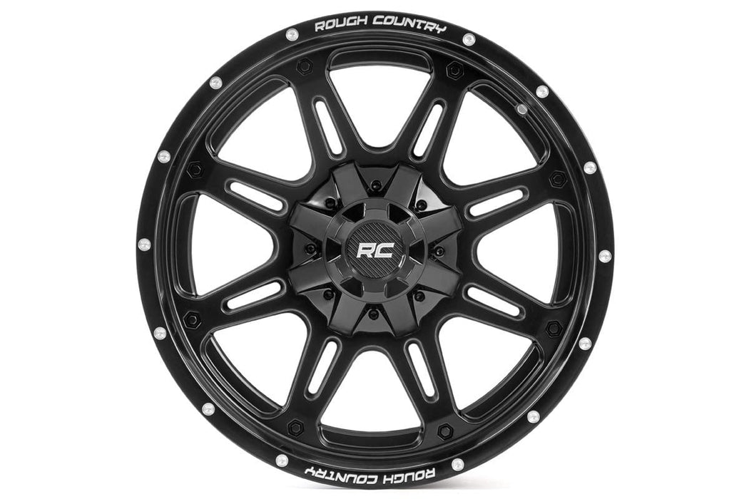 Rough Country 94 Series Wheel | One-Piece | Matte Black | 20x10 | 8x6.5 | -18mm