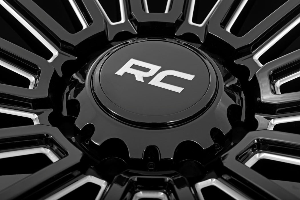 Rough Country 97 Series Wheel | One-Piece | Gloss Black | 20x10 | 8x6.5 | -19mm