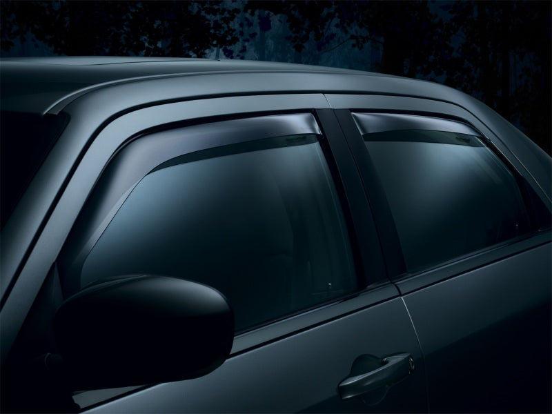 WeatherTech 06-08 Dodge Ram Mega Cab Front and Rear Side Window Deflectors - Dark Smoke