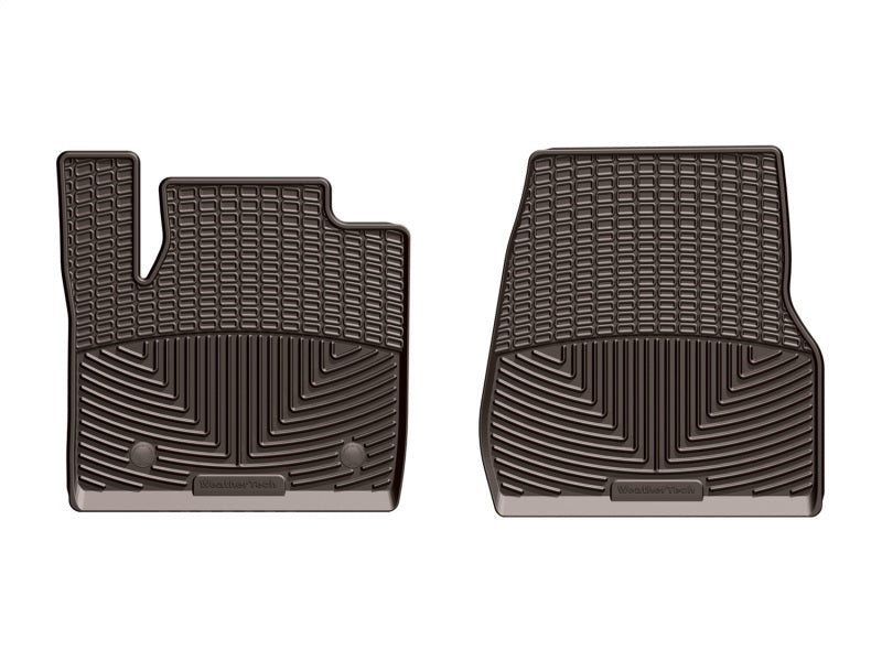 WeatherTech 2017+ Ford F-250/F-350/F-450/F-550 Front Rubber Mats - Cocoa