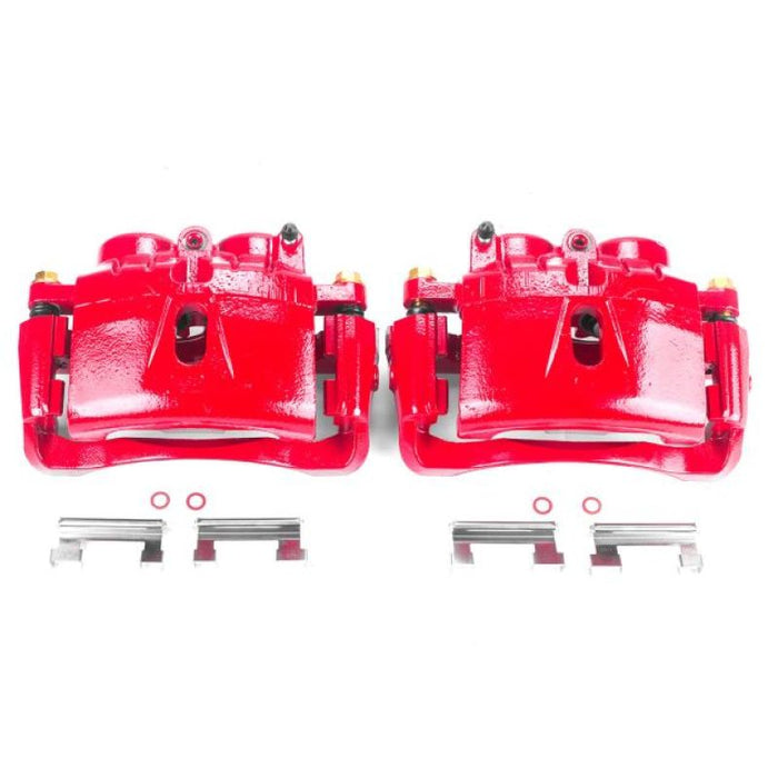 Power Stop 03-19 Chevrolet Express 3500 Front Red Calipers w/Brackets - Pair