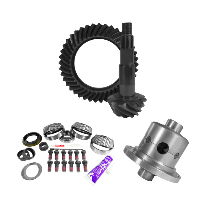 Yukon 11.5in AAM 4.11 Rear Ring & Pinion Install Kit Positraction 4.125in OD Pinion Bearing