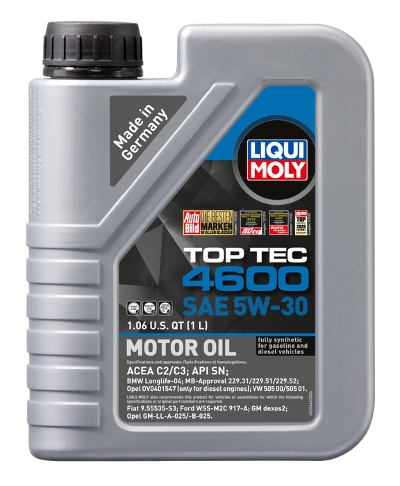 LIQUI MOLY 1L Top Tec 4600 Motor Oil SAE 5W30