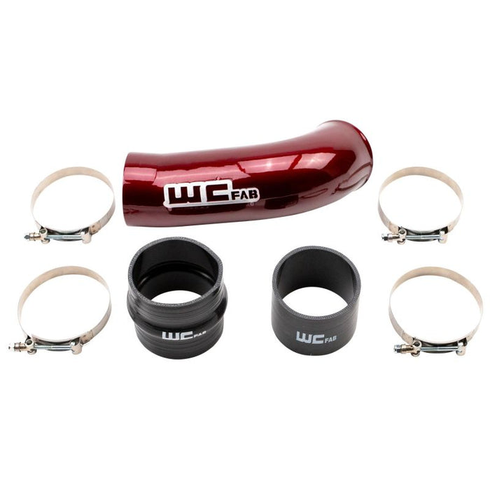 Wehrli 2020-2024 Chevrolet 6.6L L5P Duramax 4in Intake Pipe (Use w/OEM Air Box) - WCFab Red