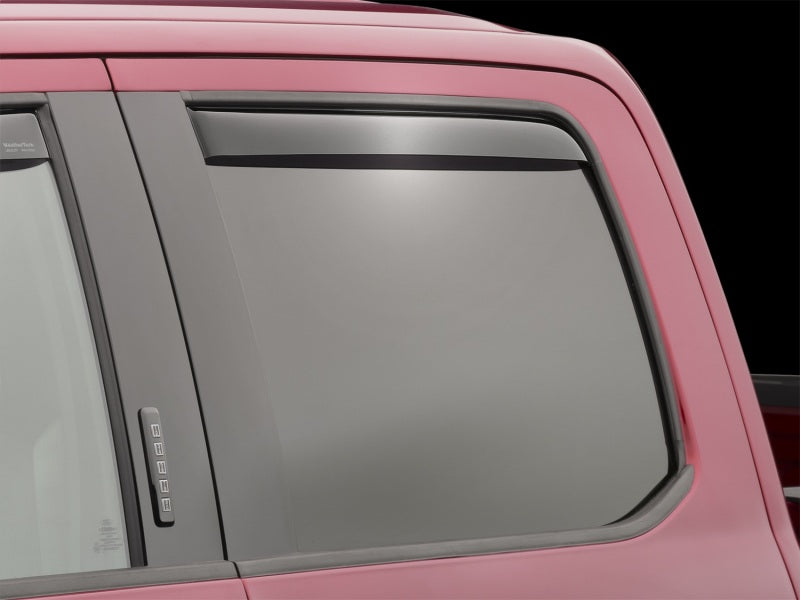 WeatherTech 2017+ Ford F-250/F-350/F-450/F-550 SuperCrew Rear Side Window Deflectors - Dark Smoke