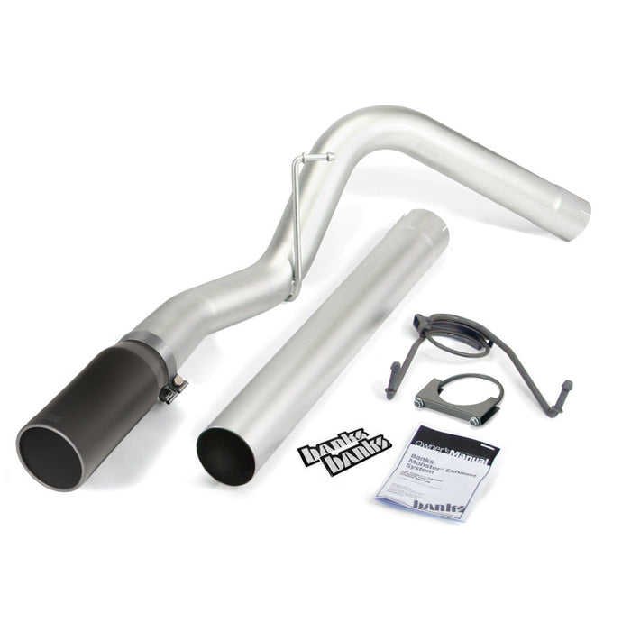Banks Power 10-13 Dodge 6.7L CCLB Monster Exhaust System - SS Single Exhaust w/ Black Tip