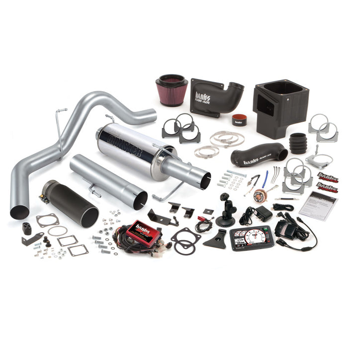 Banks Power 10-13 Dodge 6.7L CCLB Monster Exhaust System - SS Single Exhaust w/ Black Tip