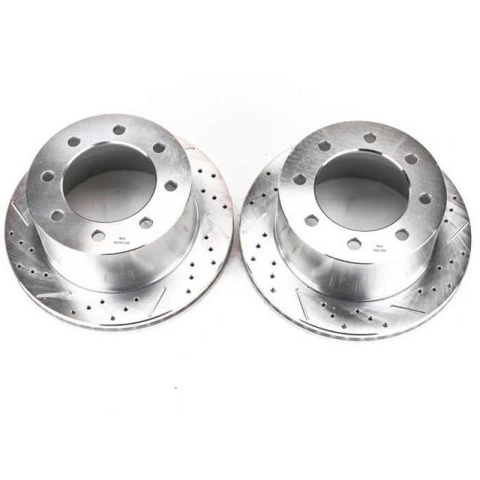 Power Stop 03-08 Chevrolet Express 3500 Rear Evolution Drilled & Slotted Rotors - Pair