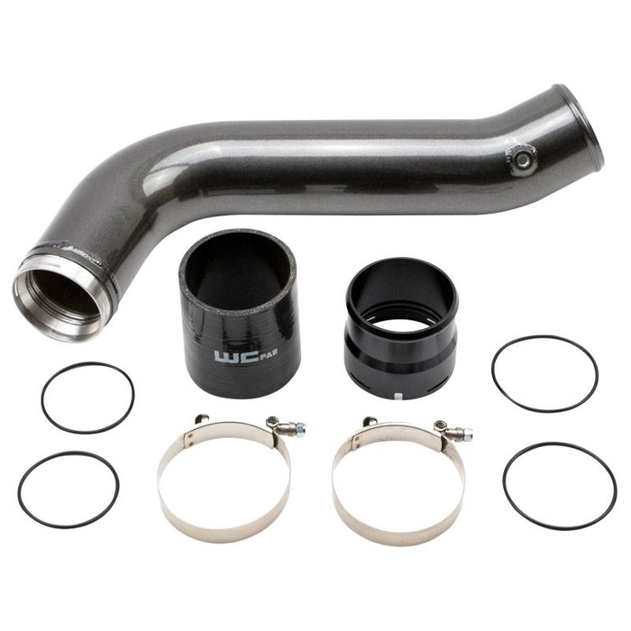 Wehrli 20-24 Chevrolet 6.6L L5P Duramax Passenger Side 3.5in Intercooler Pipe - WCFab Grey