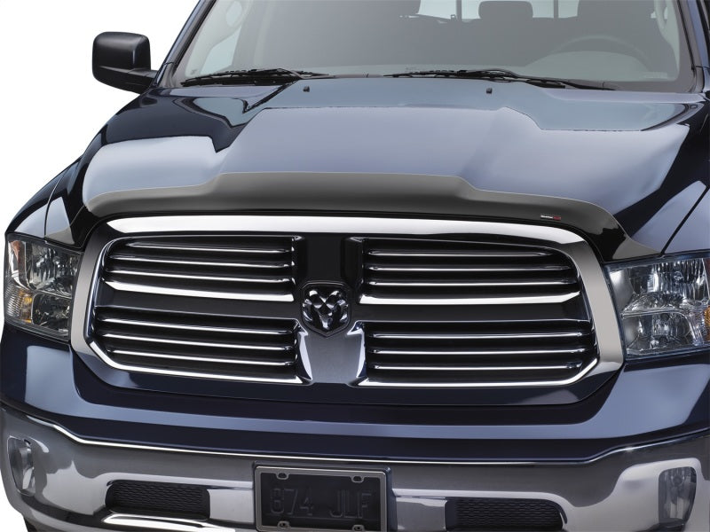 WeatherTech 08-10 Ford Super Duty Hood Protector - Black (1pc Only / Grille Facia Mount)
