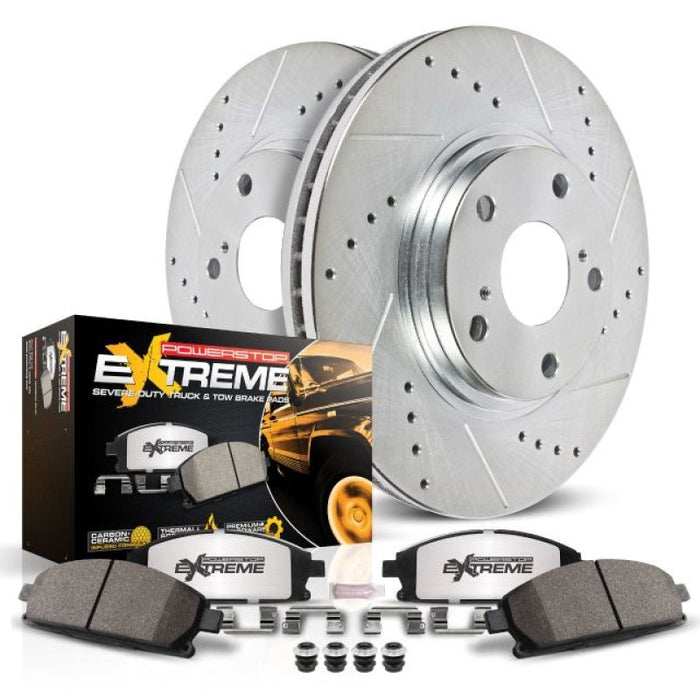 Power Stop 95-99 Ford F-250 Front Z36 Truck & Tow Brake Kit
