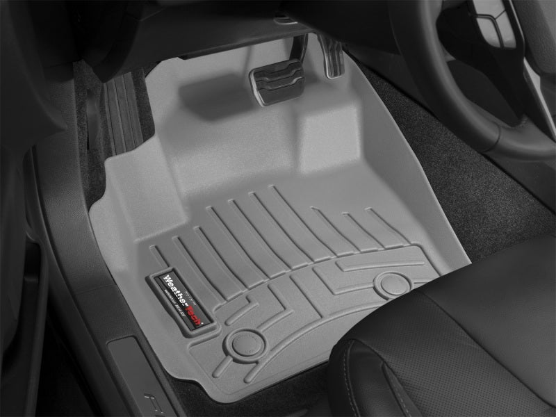 WeatherTech 2014+ Chevrolet Silverado 1500 Front FloorLiner - Grey (Fits w/ Floor Mounted Shifter)