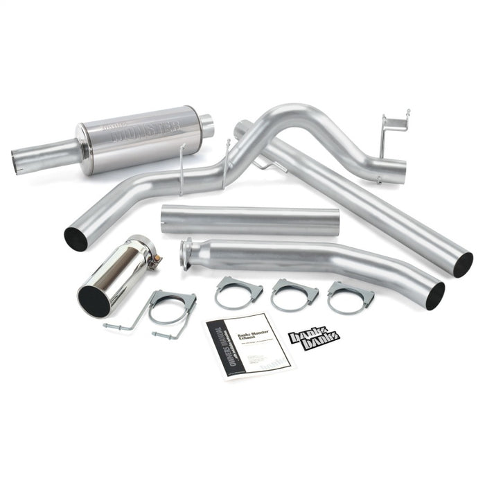 Banks Power 98-02 Dodge 5.9L Std Cab Monster Exhaust System - SS Single Exhaust w/ Chrome Tip